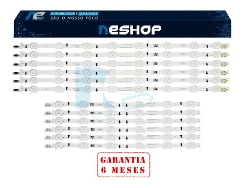 Kit Barras De Led Un50hu7000g Un50hu7000 Novo Frete Grátis