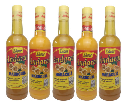 Licor Maracujá Cremoso E Puro Da Fruta 5 Litros