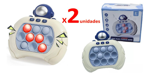 Pack 2 Máquina Juego Sensorial Con Luz Sonido Juguete Pop It