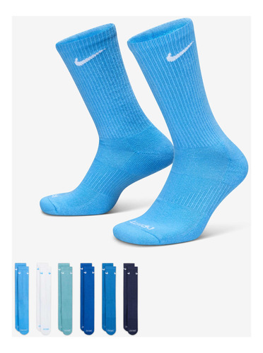 Calcetines U Nk Everyday Plus Cush 6pr - 132 Multi-color Hom
