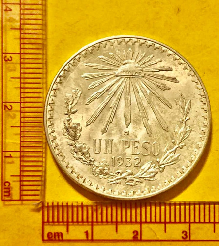 Moneda 1 Peso De Plata Resplandor De 1932 Ley 720 (Usado)