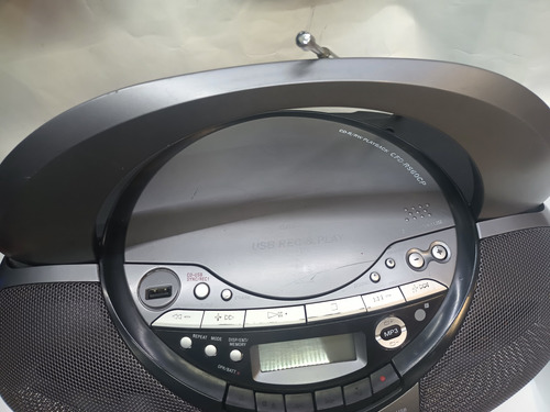 Radio Grabadora Sony Cassete Mp3, Usb C/control Usada Gris (Usado)