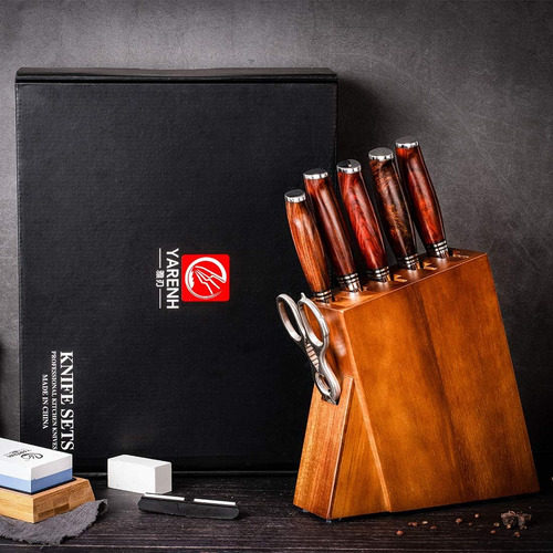Juego De Cuchillos De Cocina, 8 Cuchillos Profesionales De D