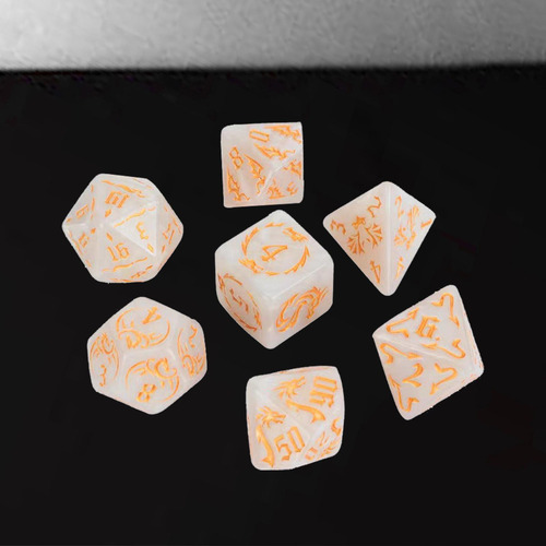 2 Juego De Dados Poliédricos De 7 Piezas, Juego De Dados