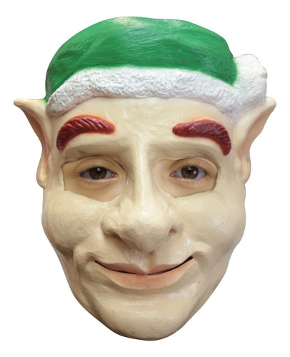 Máscara De Duende Xmas Elf Navidad Color Blanco