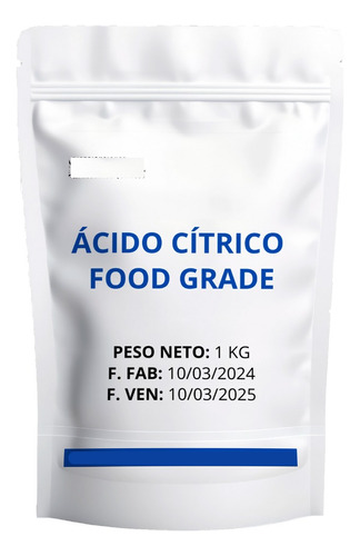 Acido Citrico Food Grade Doypack X 1kg