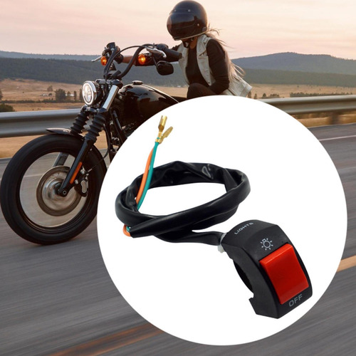 Interruptor De Manillar De Motocicleta, Botón Botón Rojo