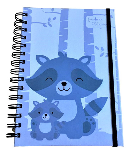 Cuaderno Pediatrico - Mapache - Animalitos Del Bosque - A5