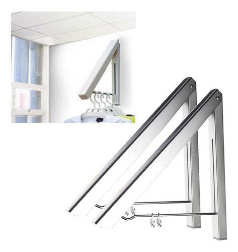 Colgador De Ropa Plegable Para Montaje En Pared Toallero