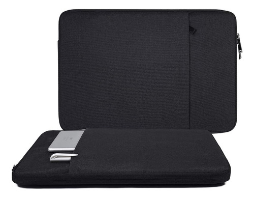 Funda Para Laptop De 15,6 In, Con Bolsillo/negro/resistente