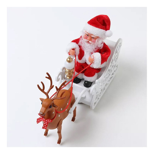 Decoração Musical De Natal Com Renas De Trenó Do Papai Noel