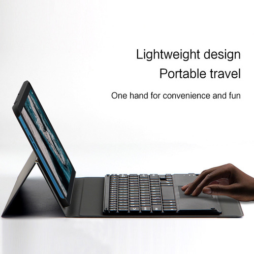 ª Capa Com Teclado Bluetooth Touchpad Para Nokia T20 Azul