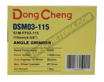 Pulidora Eléctrica Industrial 4 1/2 Dsm03-115 Dongcheng