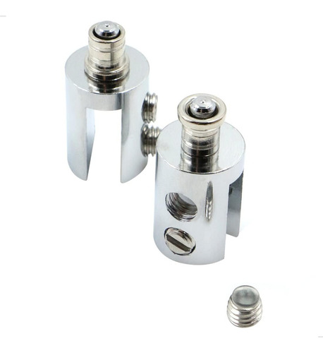 Kit Bisagra Pivotante Inomax IM8045 Puerta de Vidrio de 3 a 8mm para Mueble Vitrina de Piso a Techo Cromada No Requiere Perforación en Vidrio Hasta 15kg