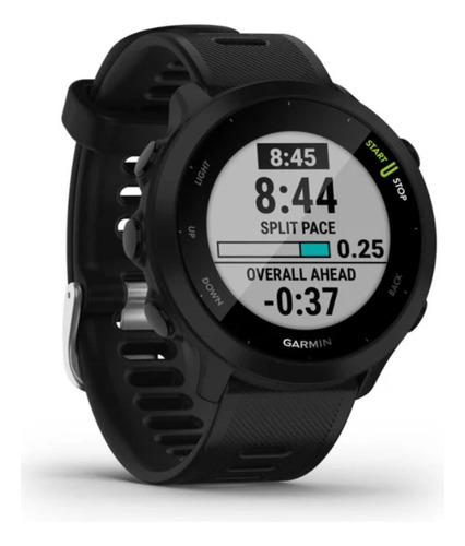 Garmin Forerunner 55 Monitor Cardíaco Gps Garantia 1 Ano, Nf Preto Pp/p