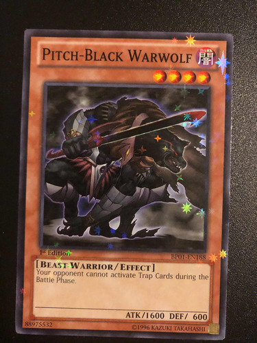 Yugioh! Pitch-black Warwolf Starfoil Bp01-en188