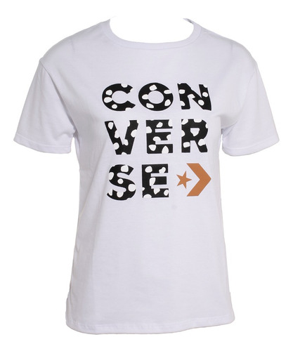 Remera Converse Moda Cheetah Block Mujer Bl Tienda Oficial