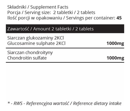 Glucosamina Con Chondroitin 90 Capsulas Importado De Europa