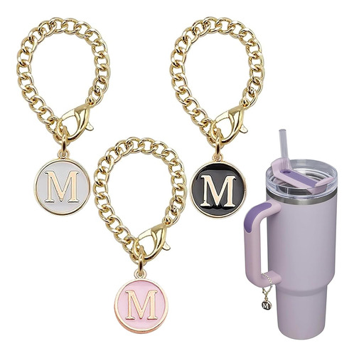 Accesorios De Encanto De Letras Taza  , 3 Piezas De Enc...