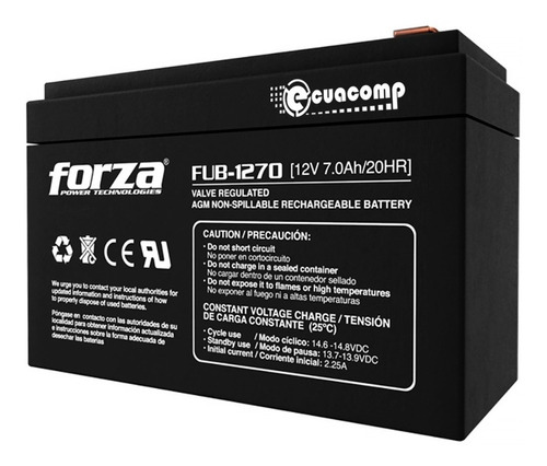 Bateria De Ups Forza Fub-1270 De 12v 7ah