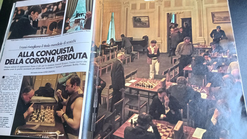 Revista Italiana Epoca 1238 Ajedrez Karpov Neruda 1974 29/6 (Usado)