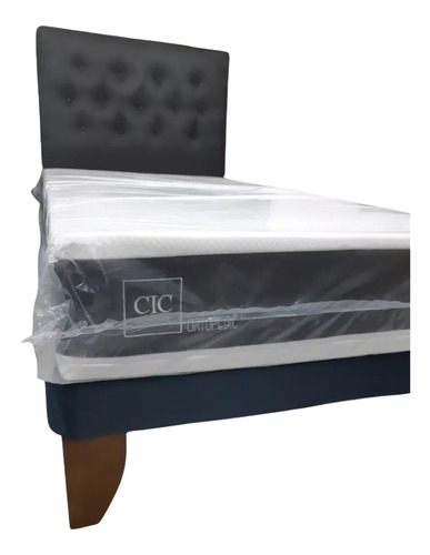 Cama Europea 1 Plz Colchon Cic Ortopedico (base,respaldo)