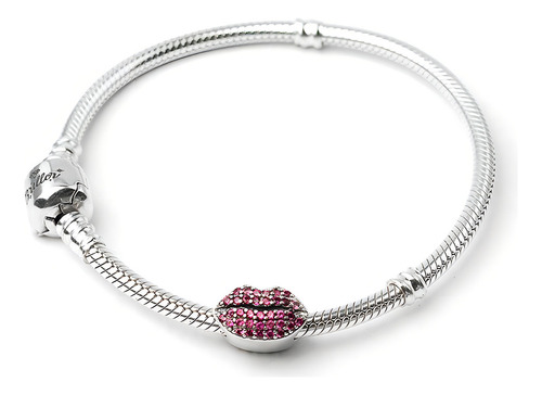 Separador Charm Charm de plata 925 con purpurina