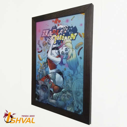 Imagen 2 de 5 de Cuadro Decorativo - Dc Comics - Harley Quinn Zombies