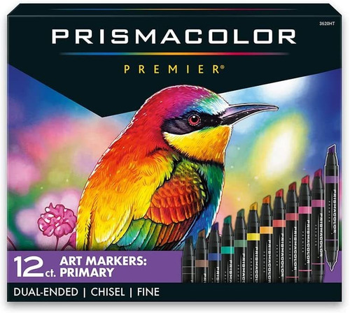 Juego De Marcadores Prismacolor - 12 Piezas, Doble Punta