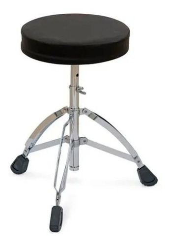 Imagem 5 de 6 de Bateria Pro Fire Bumbo 20 Preta Ferragem Cromada Com Pratos