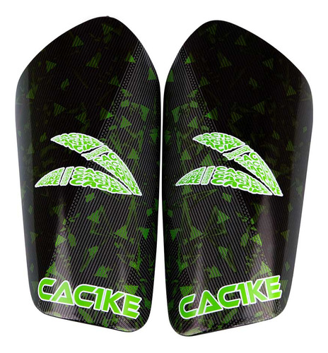 Canilleras De Futbol Cac1ke Pluma Negro-verde