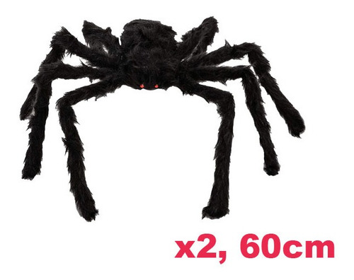 Arañas Peludas Para Decoración, Mxsrp-002, 2 Pzs, 60cm, Ala