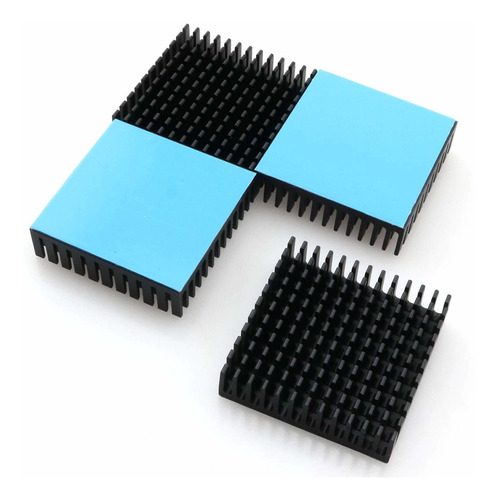 Zzhxsm 4pcs Radiador Aluminio Chip Electronico Adhesivo