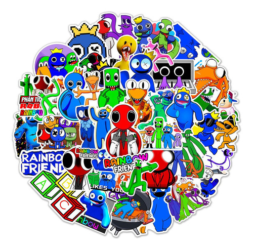 400 Pegatinas Del Juego Roblox Rainbow Friends Rainbow Frien