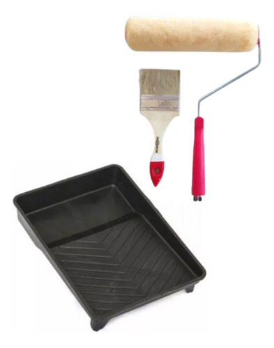 Set Bandeja Con Rodillo 9 Y Brocha 3 / Sertec