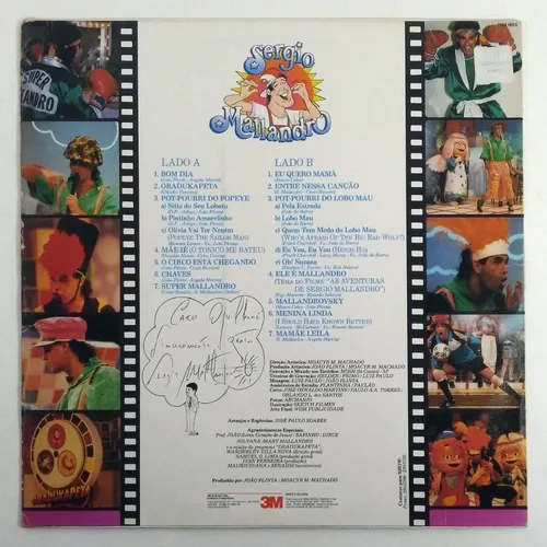 Lp Sérgio Mallandro Oradukapeta Disco Vinil 1988 Com Encarte Lp Sérgio Mallandro Oradukapeta Disco Vinil 1988 Com Encarte