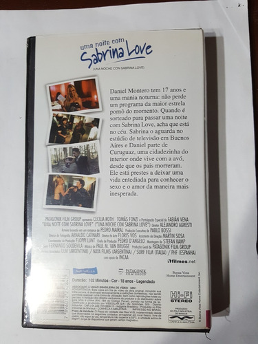 Vhs Uma Noite Com Sabrina Love, Cecilia Roth, Tomás Fonzi (Usado)