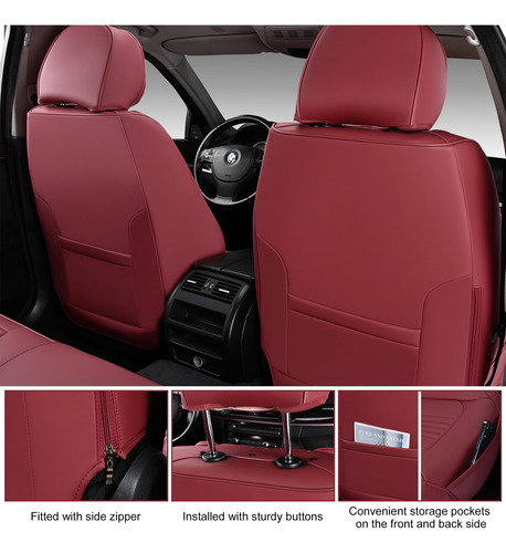 Fundas De Asiento Para Automóvil Bwtjf, Juego Completo De