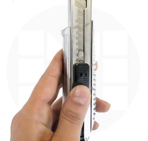 Cutter Trincheta 18mm Cuerpo Zinc + 5 Hojas Repuesto