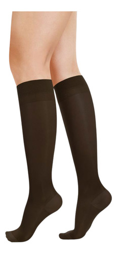 Media Lisa A La Rodilla Medivaric Compresión 15-20 Mmhg Dama G Negro