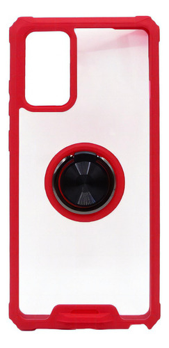Carcasa Para Samsung Note 20 Ultra Con Anillo De Seguridad Nombre Del Diseño Ring Color Roja