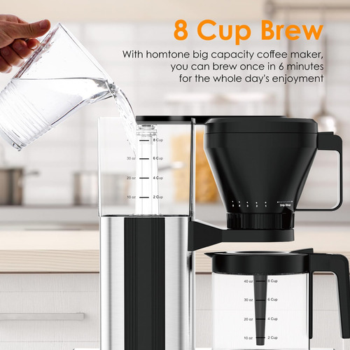 Homtone 8 Taza De Cafetera De Cafetera Programable Cumplir °