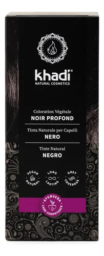 Khadi Black Natural Hair Color, 3.5 Oz, Tinte Para El Cabell