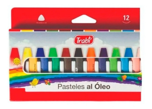 Crayones Pasteles Al Óleo Trabi  X 12 Unidades