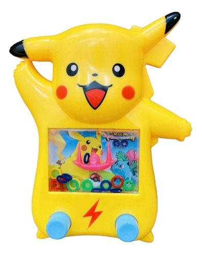 Juego Agua Para Embocar Aros De Pikachu X12 Souvenir Piñata 