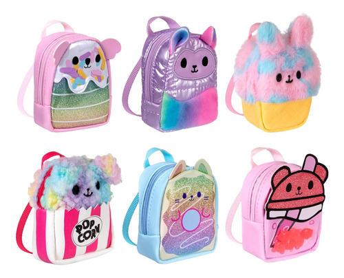 Real Littles Mini Mochila Juguete Miniatura Kit De 6 Modelos