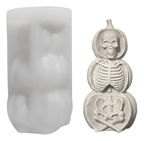 Molde De Silicona Pumpkim Candle Para Hacer Yeso Para Velas