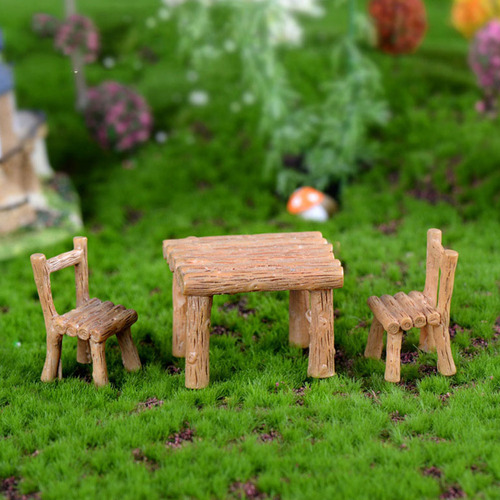 1 Juego De Modelos De Sillas Pequeñas De Resina Para Muebles