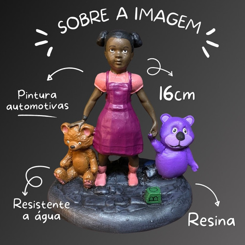 Imagem Ere Menina Realista Roxa - Umbanda Candomblé