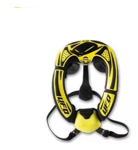 Cuello Protector Cervical Ufo Nss Neck Support En Fas Motos Color Amarillo